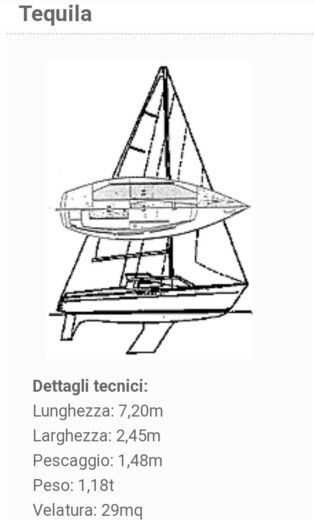 Sailboat Aubin Tequila Boat layout