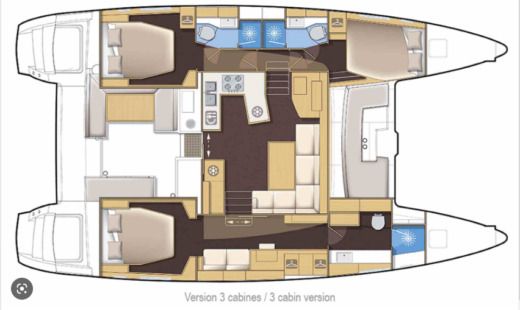 Catamaran Lagoon Lagoon 450 F Boat design plan
