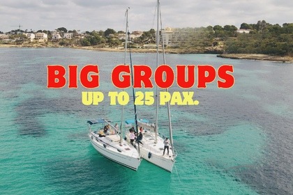 Miete Segelboot Excursiones en Velero grupos grandes Palma de Mallorca