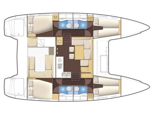 Catamaran  Lucia 40 boat plan