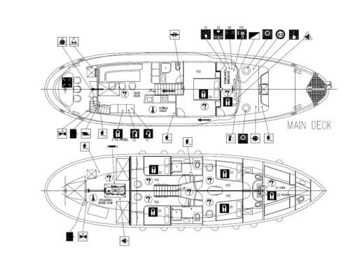Sailboat  Gulet Adriatic Breeze Planta da embarcação