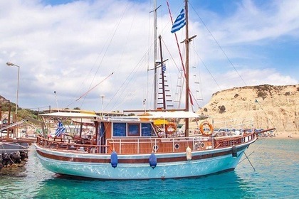 Rental Sailboat Traditional Wooden Boat Rhodes
