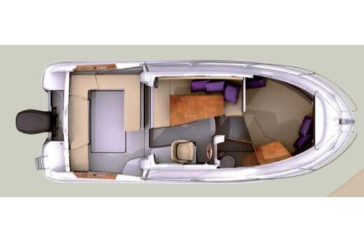 Motorboat Beneteau Antares 750 boat plan