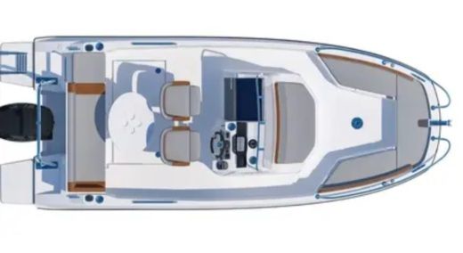Motorboat Beneteau Flyer 6 spacedeck boat plan