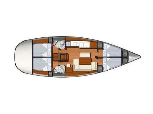 Sailboat Jeanneau Sun Odyssey 44i boat plan