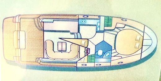 Motorboat ACM ARCOA Excellence 38 boat plan