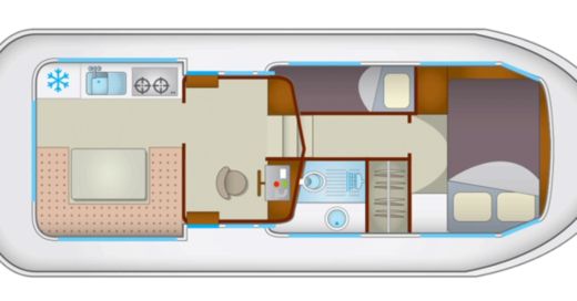 Houseboat LOCABOAT Penichette 930 P 935 boat plan