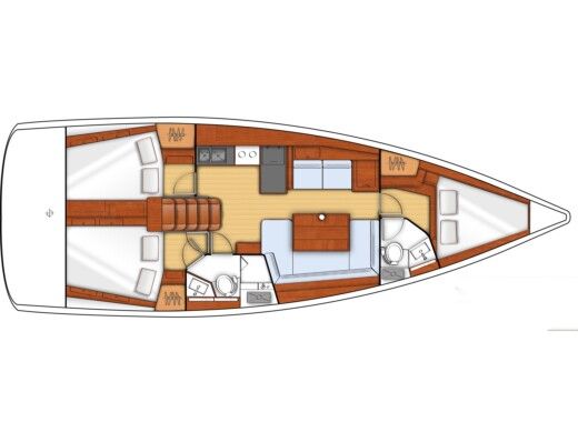 Sailboat BENETEAU OCEANIS 41 Boat design plan