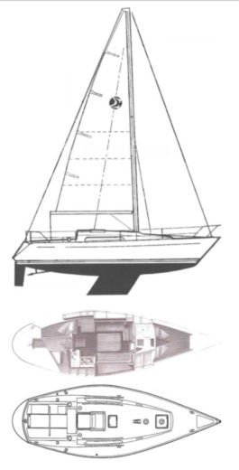 Sailboat Sigma 33 Boat design plan