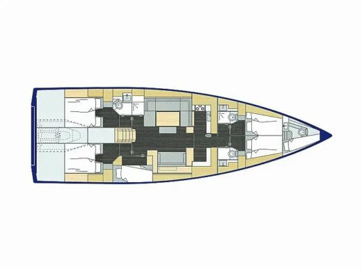Sailboat  Bavaria C57 boat plan
