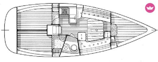 Sailboat Beneteau Oceanis 321 boat plan