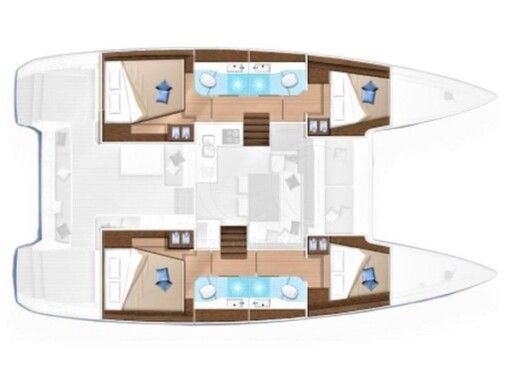 Catamaran LAGOON 40 Plano del barco