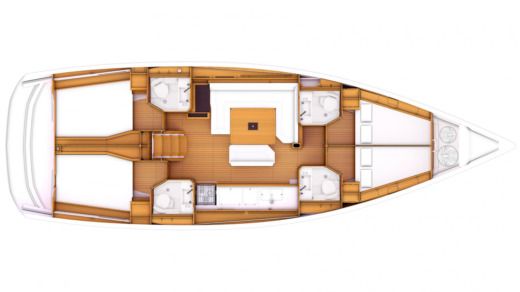 Sailboat Jeanneau Sun Odyssey 469 Boat layout