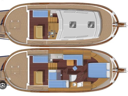 Motorboat Menorquin 120 boat plan
