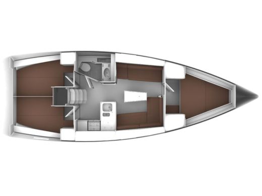 Sailboat BAVARIA 37 CRUISER Boat design plan