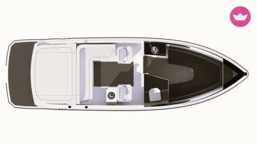 Motorboat Airon Marine Master 25 Boat layout