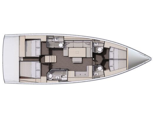 Sailboat  Dufour 470 boat plan