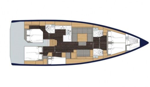 Sailboat Bavaria Bavaria C50 Boat layout