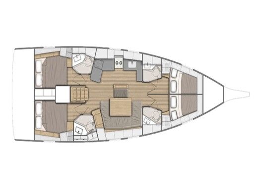 Sailboat Beneteau Oceanis 46.1 boat plan