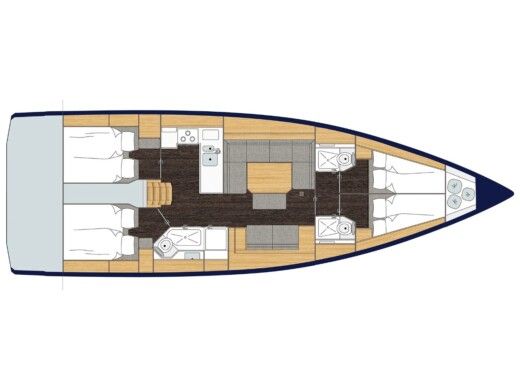 Sailboat  Bavaria C45  Boat design plan