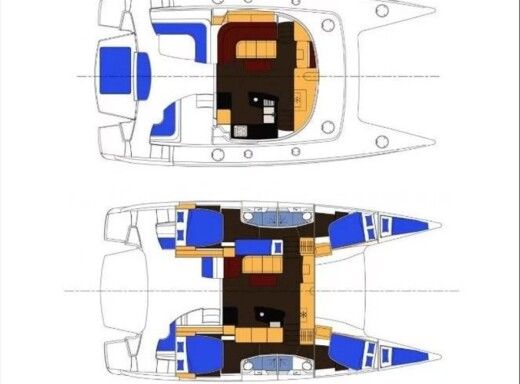 Catamaran Fountaine Pajot Salina 48 Boat layout