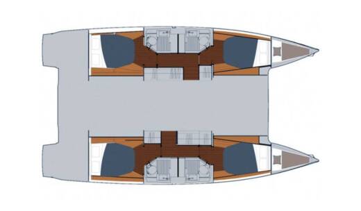 Catamaran  ASTREA 42 boat plan