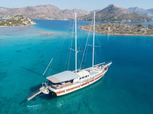 Sail Yacht Gulet Koray Ege boat plan