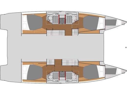 Catamaran  Astréa 42 boat plan