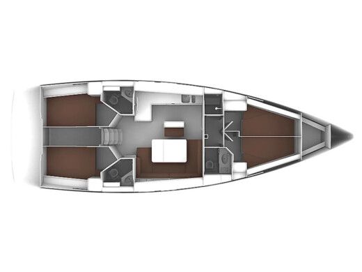 Sailboat Bavaria Cruiser 46 boat plan