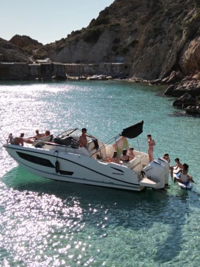 Motorboat Quicksilver Activ 875 Sundeck Plattegrond van de boot