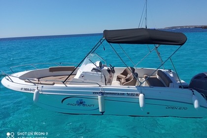 Rental Motorboat Pacific Craft 670 OPEN Menorca