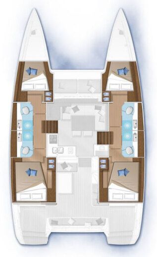 Catamaran Lagoon Lagoon 400 Plano del barco