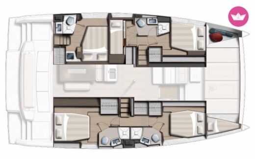 Catamaran 15 BALI 4.6 -TE (4D/1TW/1P) boat plan
