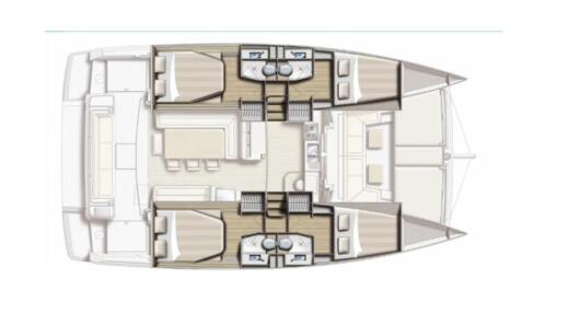 Catamaran Bali 4.1 Catamaran with capacity of 8 people Boat design plan