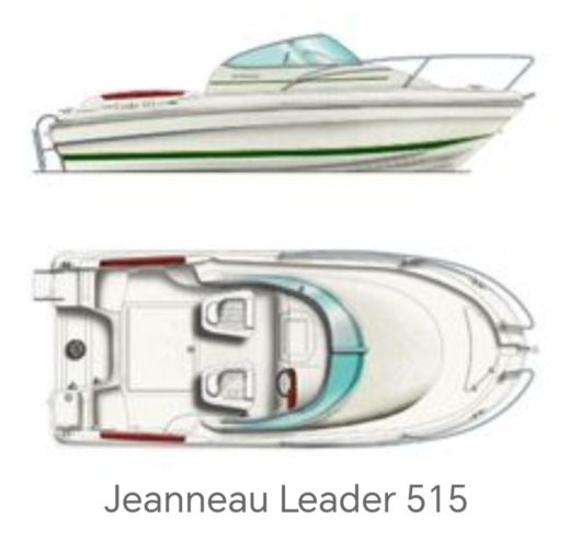 Motorboat Jeanneau Leader Boat design plan