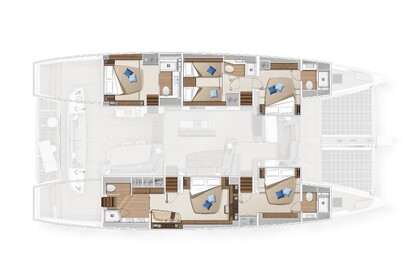 Aluguel Catamarã  Lagoon Sixty 5 Owner's Version Capo d'Orlando