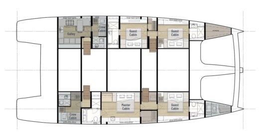 Sail Yacht Sunreef Yachts Sunreef 80 Eco boat plan