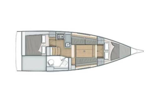 Sailboat Beneteau Oceanis 30.1 Boat layout