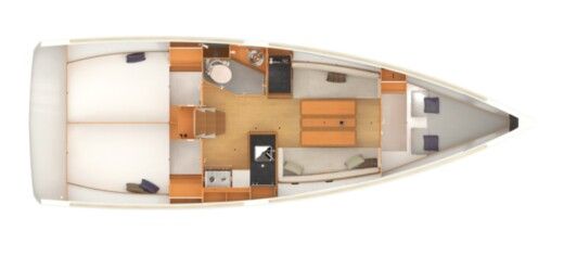 Sailboat Jeanneau Sun Odyssey 349 Boat design plan