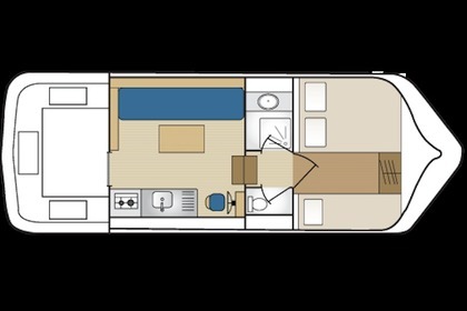 Aluguel Casa Flutuante Custom Triton 860 Fly (Homps) Carnon