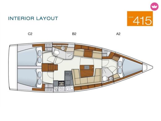 Sailboat Hanse Hanse 415 Boat design plan