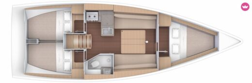 Sailboat Dufour Dufour 360 Grand Large Boat layout