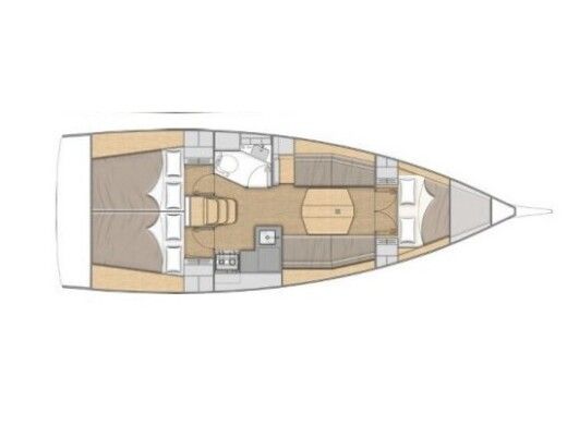 Sailboat  Oceanis 34.1 boat plan
