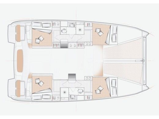 Catamaran  Excess 11 Plano del barco