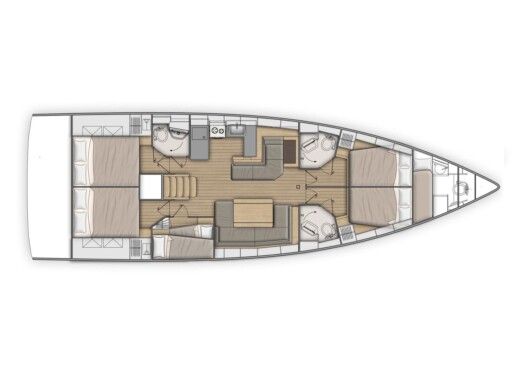 Sailboat  Oceanis 51.1 boat plan