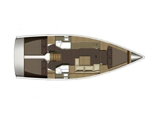 Sailboat Dufour 382 GL Plan du bateau