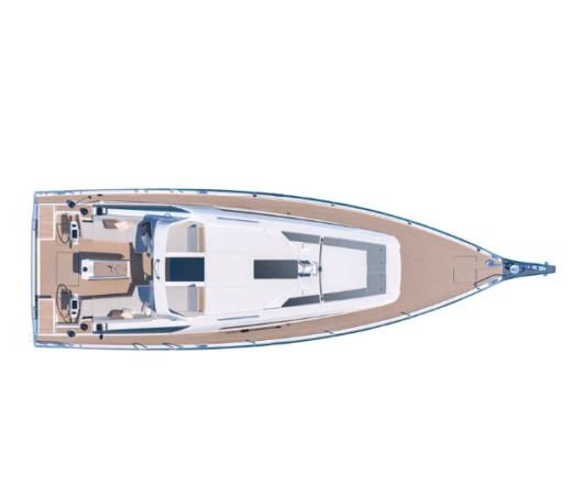 Sailboat Beneteau Oceanis 46.1 Σχέδιο κάτοψης σκάφους
