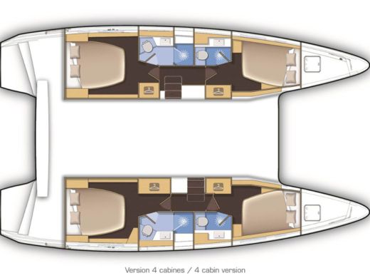 Catamaran Lagoon Lagoon 42 boat plan