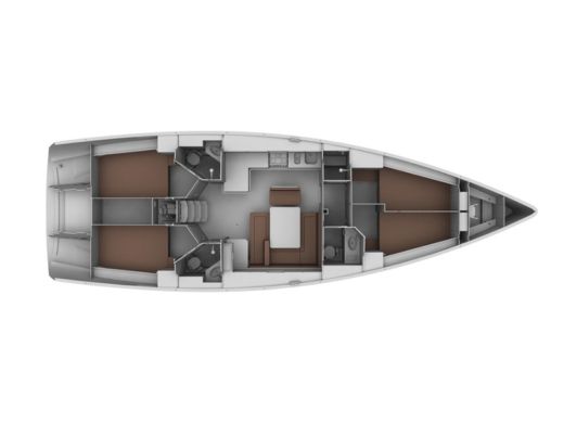Sailboat BAVARIA 45 CRUISER boat plan