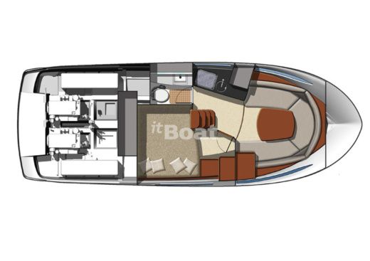 Motorboat Cristal Sea Madeira Leader 9 Boot Grundriss